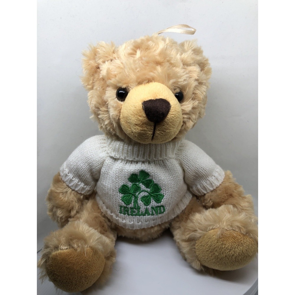 Happy St Patrick's Day Irish Teddy Bear 10" Plush Shamrock Ireland Saint Patty's